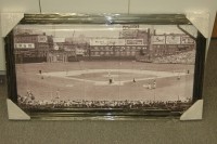 Crosley Field Black and White Panoramic 1934 - Framed and ready to Hang!