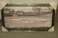 Crosley Field Black and White Panoramic 1934 - Framed and ready to Hang! - Product Image